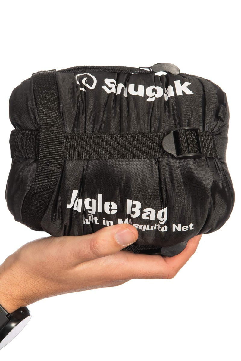 Snugpak Jungle Bag Lightweight Sleeping Bag with Left or Right Side Zip, Compact Travel and Camping Bag, Black - Image 5